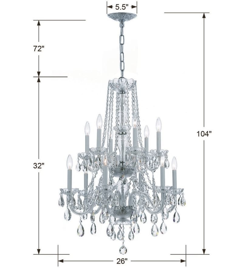 Crystorama - 1137-CH-CL-MWP - Traditional Crystal 26" Chandelier by Crystorama - Image 4