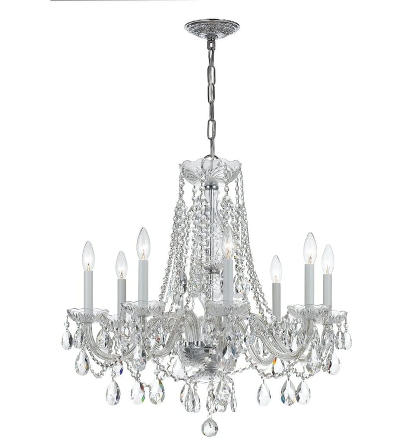 Crystorama - 1138-CH-CL-MWP - Traditional Crystal 26" Chandelier by Crystorama