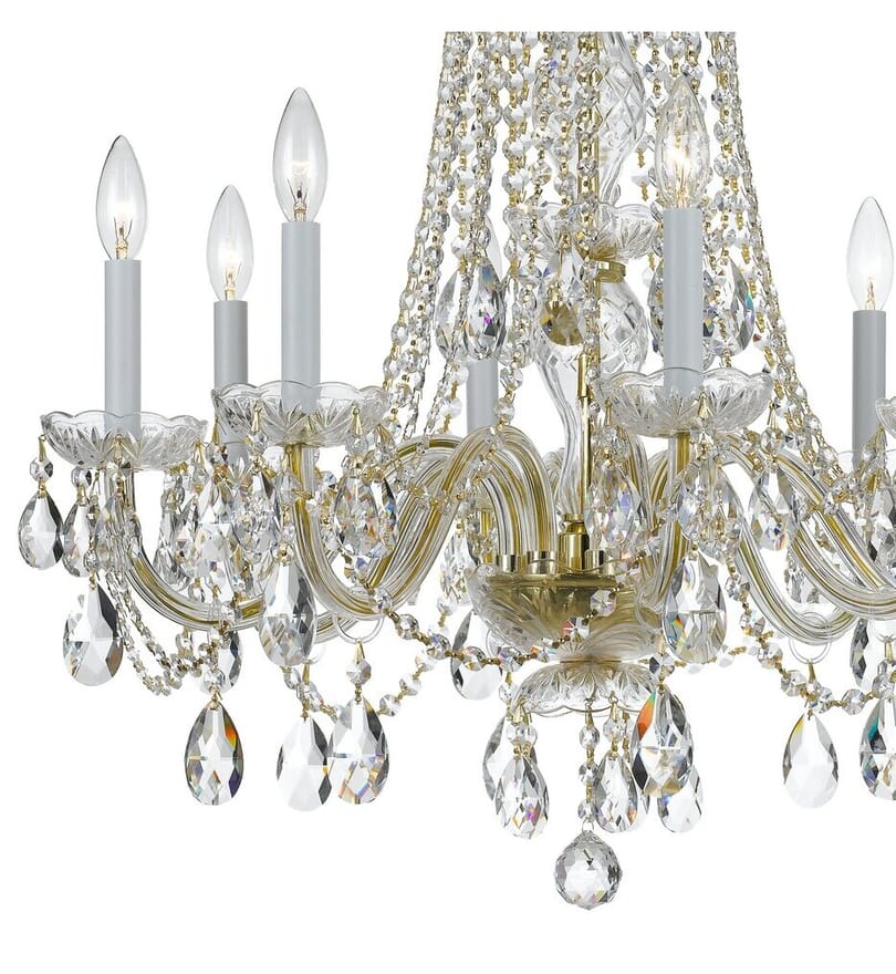 Crystorama - 1138-PB-CL-MWP - Traditional Crystal 26" Chandelier by Crystorama - Image 4