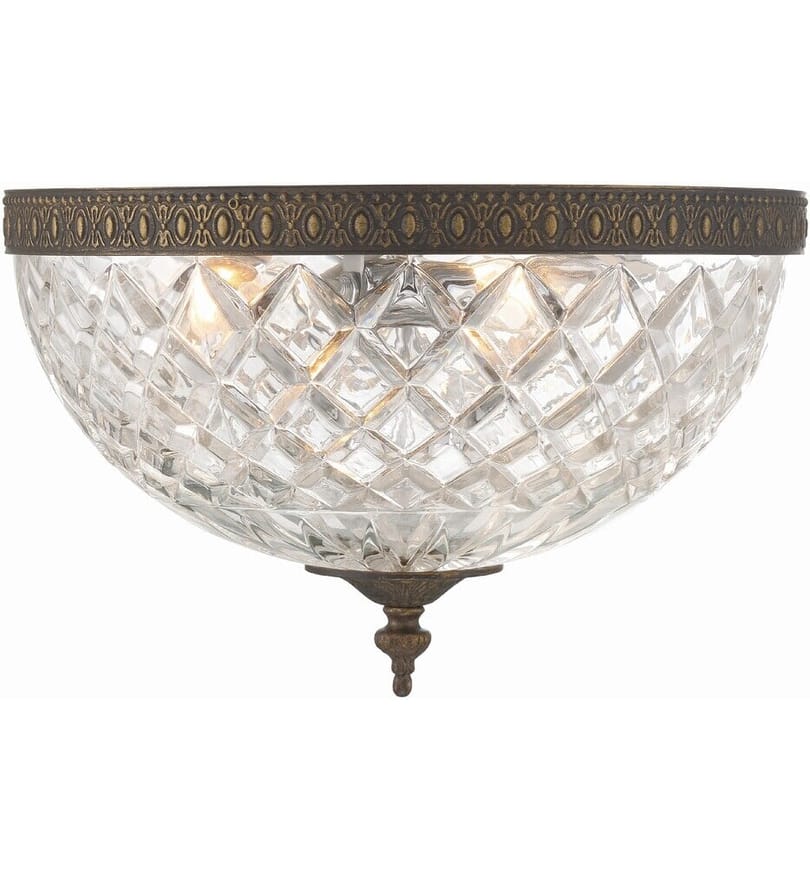 Crystorama - 117-12-EB - Ceiling Mount 12" Flush Mount by Crystorama