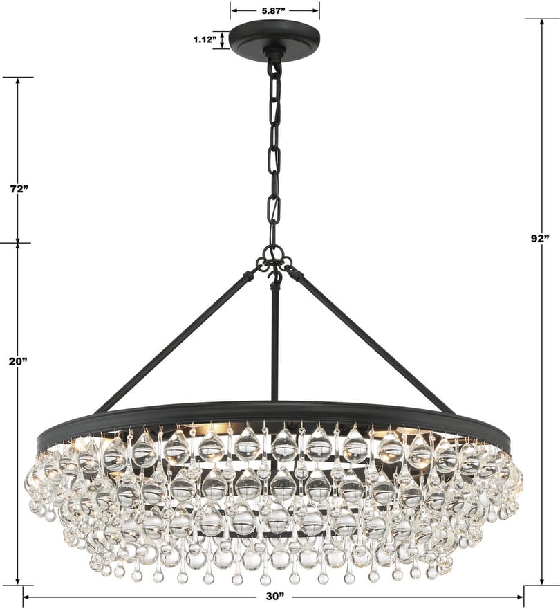Crystorama - Calypso 30" Chandelier by Crystorama - Image 5