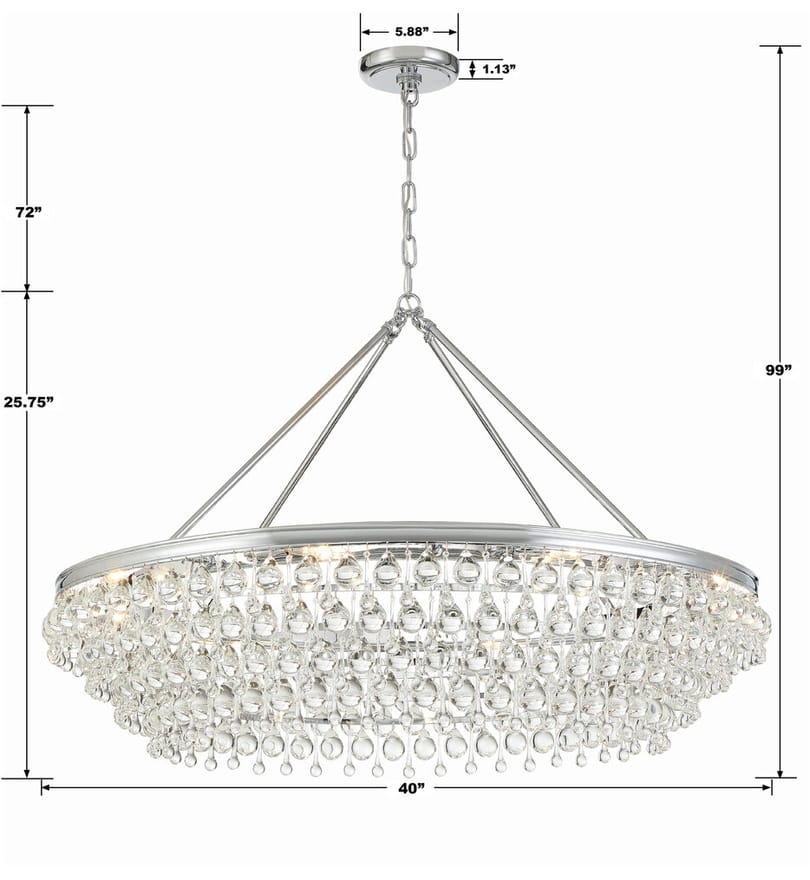 Crystorama - Calypso 40" Chandelier by Crystorama - Image 5