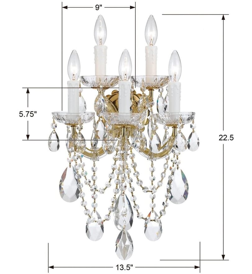 Crystorama - Maria Theresa 24" Wall Sconce by Crystorama - Image 2