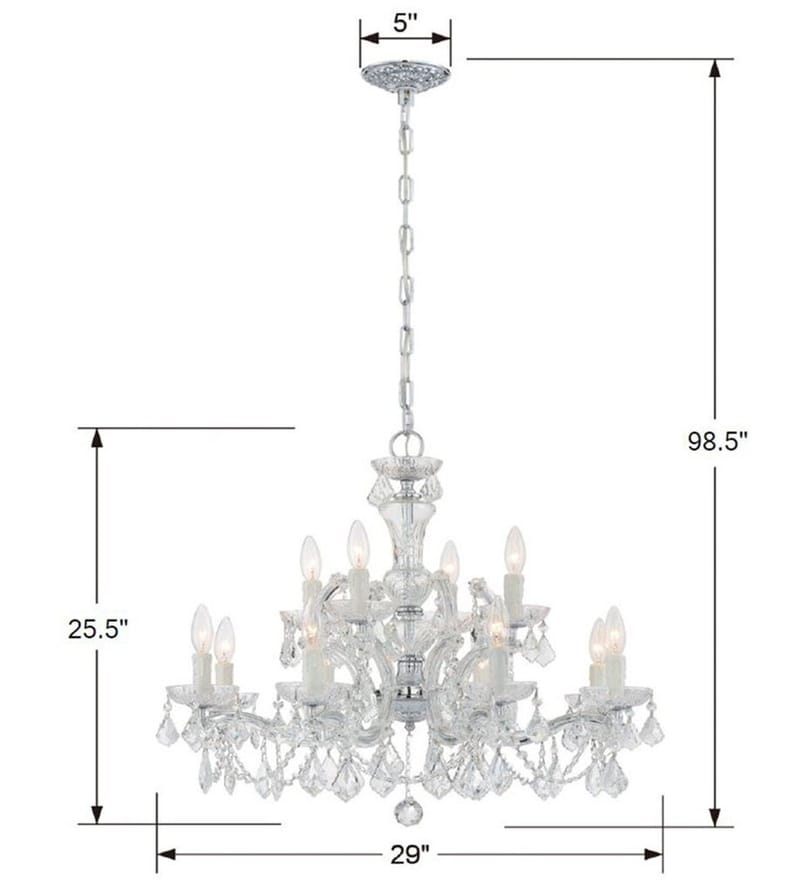 Crystorama - Maria Theresa 29" Chandelier by Crystorama - Image 2