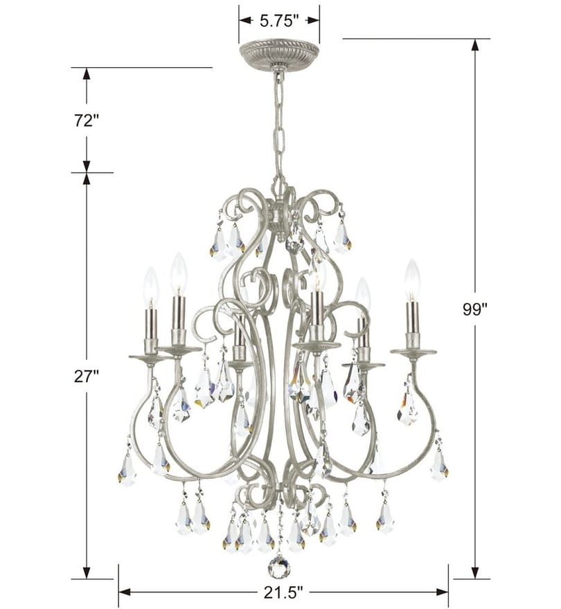 Crystorama - Ashton 21.5" Chandelier by Crystorama - Image 3