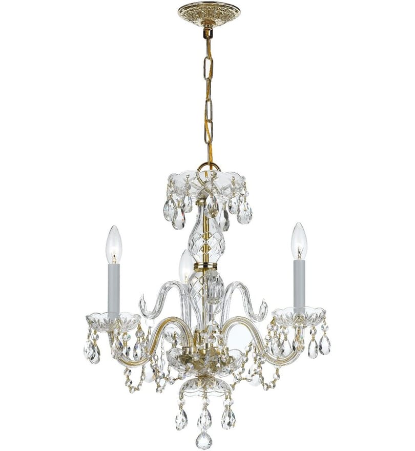 Crystorama - Traditional Crystal 16" Mini Chandelier by Crystorama