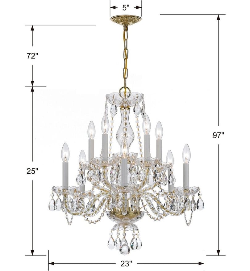 Crystorama - Traditional Crystal 23" Chandelier by Crystorama - Image 2