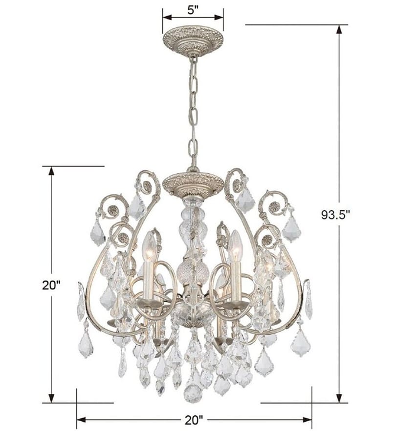 Crystorama - 5115-OS-CL-MWP - Regis 20" Pendant by Crystorama - Image 2