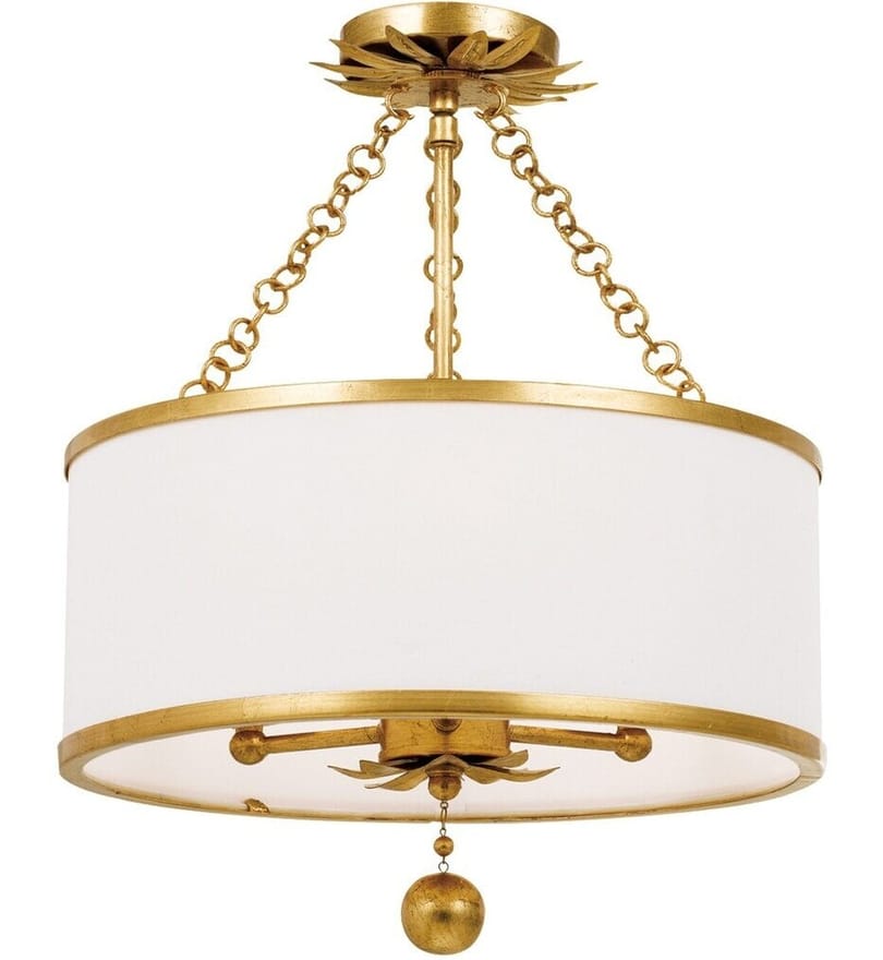 Crystorama - Broche 14" Semi Flush by Crystorama