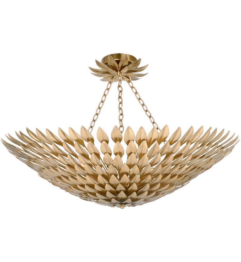 Crystorama - Broche 30" Semi Flush by Crystorama