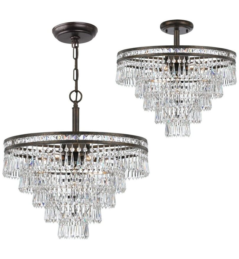 Crystorama - 5264-EB-CL-MWP - Mercer 20" Chandelier by Crystorama - Image 4