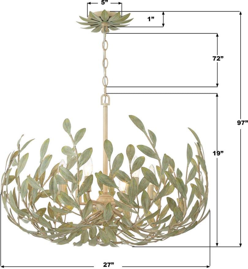 Crystorama - 533-CT - Broche 27" Chandelier by Crystorama - Image 2