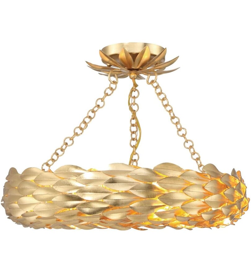 Crystorama - Broche 18" Semi-Flush Mount by Crystorama