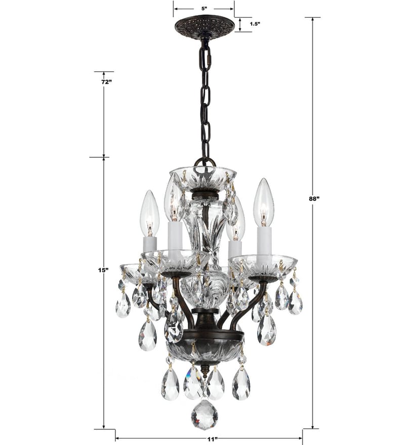 Crystorama - Traditional Crystal 11" Mini Chandelier by Crystorama - Image 5