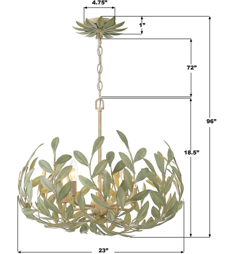 Crystorama - 566-CT - Broche 23" Chandelier by Crystorama - Image 2