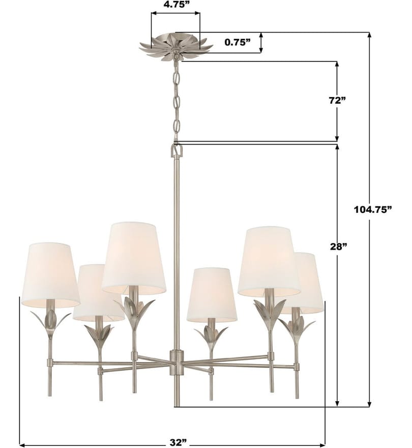 Crystorama - Broche 32" Chandelier by Crystorama - Image 2