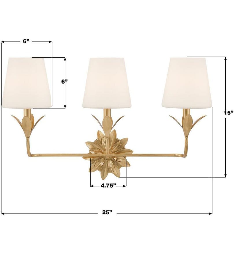Crystorama - Broche 25'' Bath Vanity Light by Crystorama - Image 7