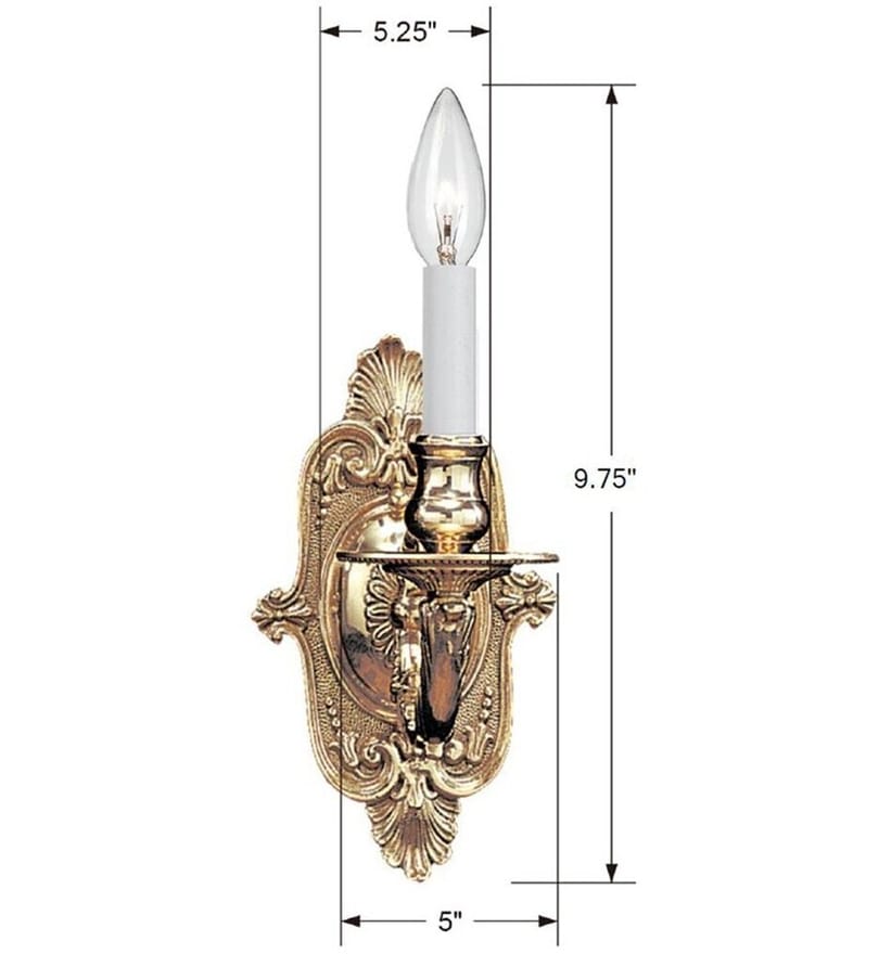 Crystorama - 641-PB - Cast Brass Wall Mount 9.75" Wall Sconce by Crystorama - Image 5