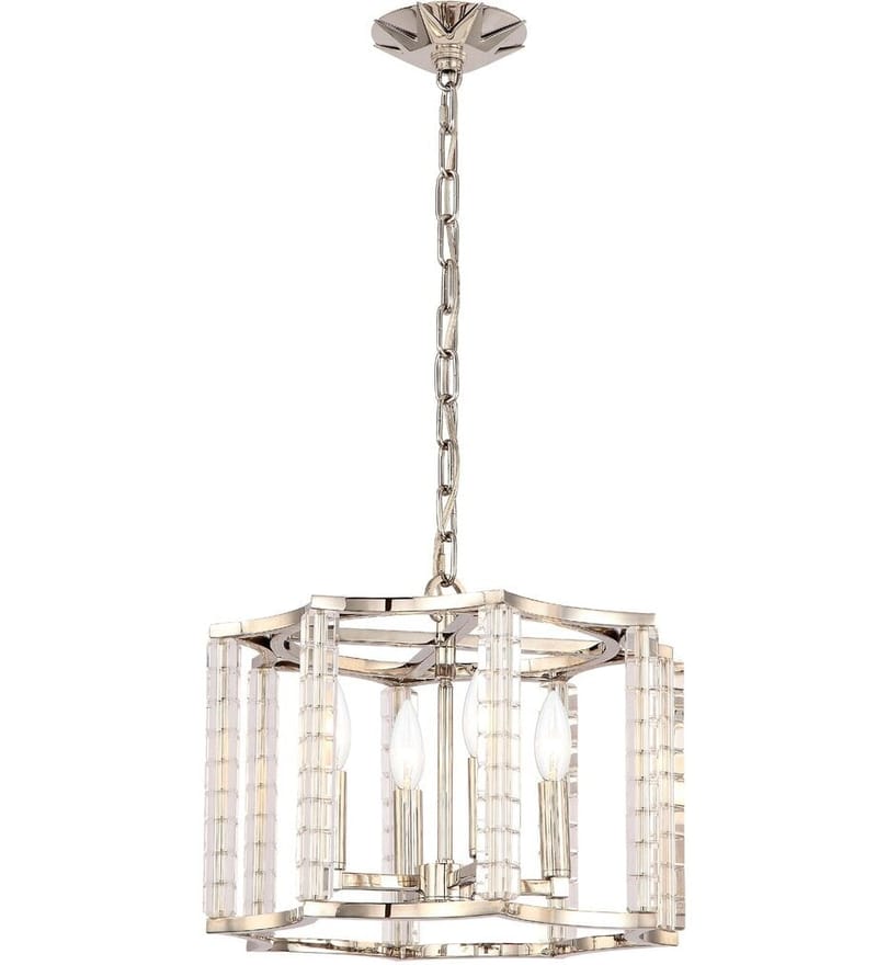 Crystorama - 8854-PN - Carson 16" Mini Chandelier by Crystorama
