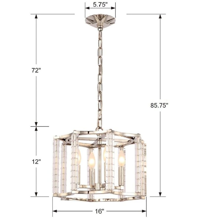 Crystorama - 8854-PN - Carson 16" Mini Chandelier by Crystorama - Image 5