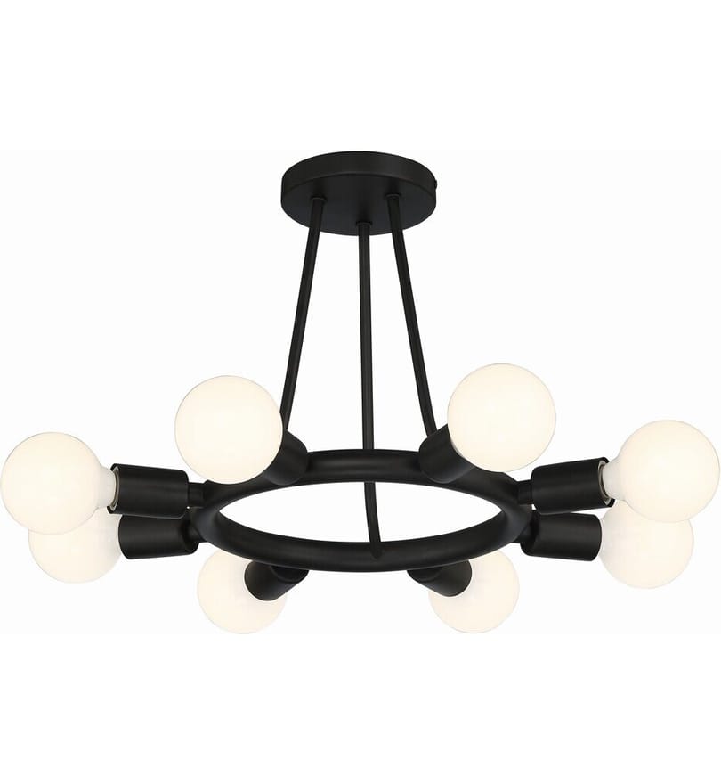Crystorama - Dakota 15" Semi Flush by Crystorama - Image 3