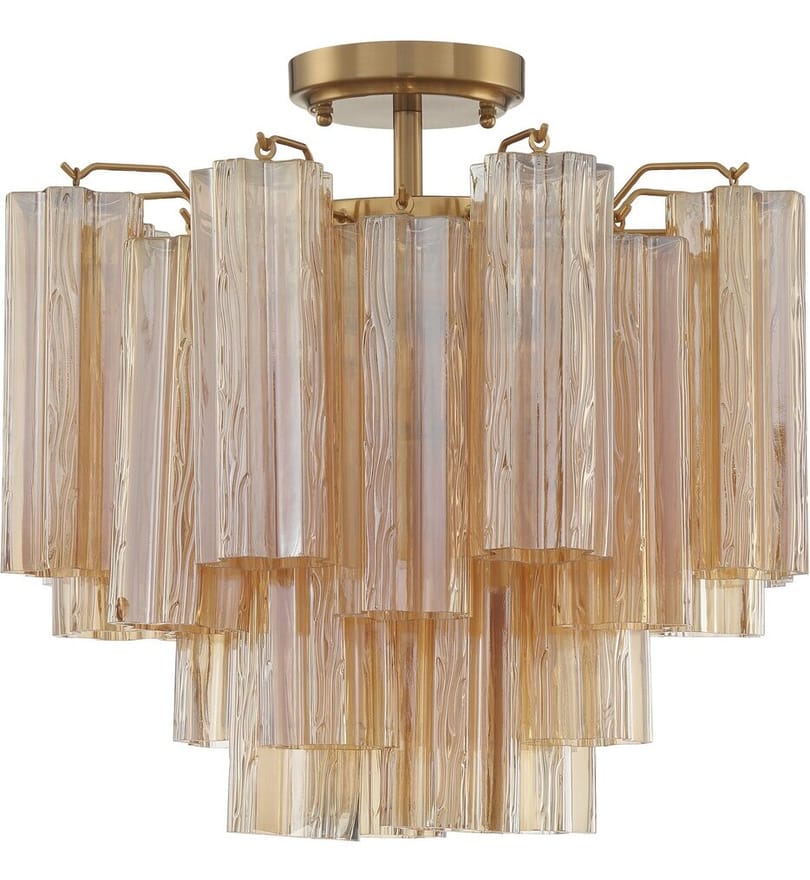 Crystorama - Addis 17.75" Semi Flush by Crystorama