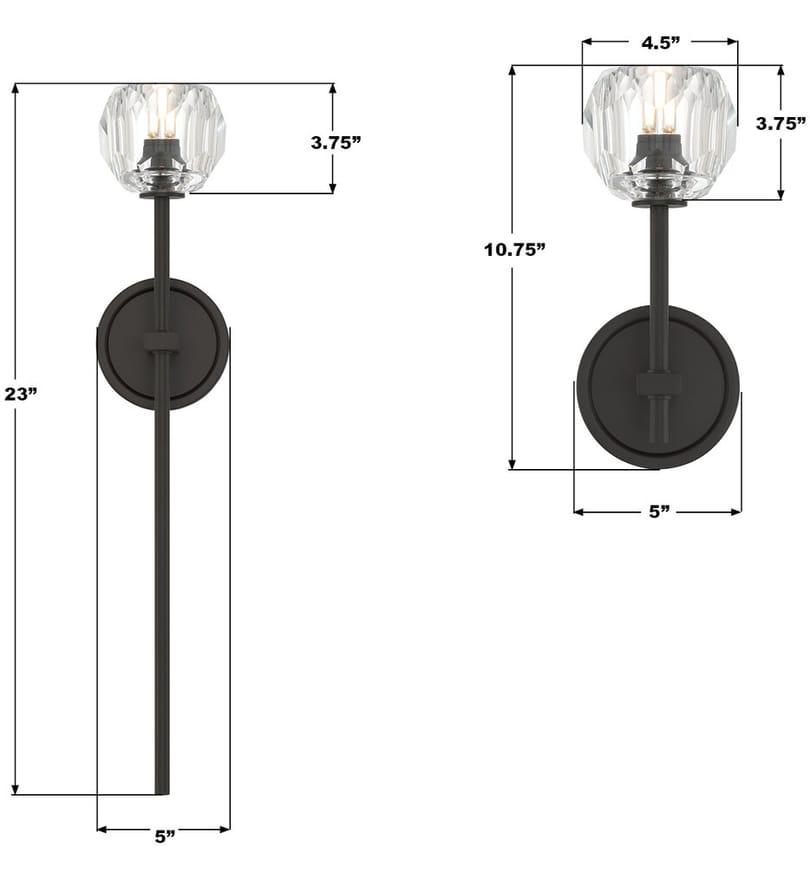 Crystorama - Aragon 10.75-Inch Wall Sconce by Crystorama - Image 3