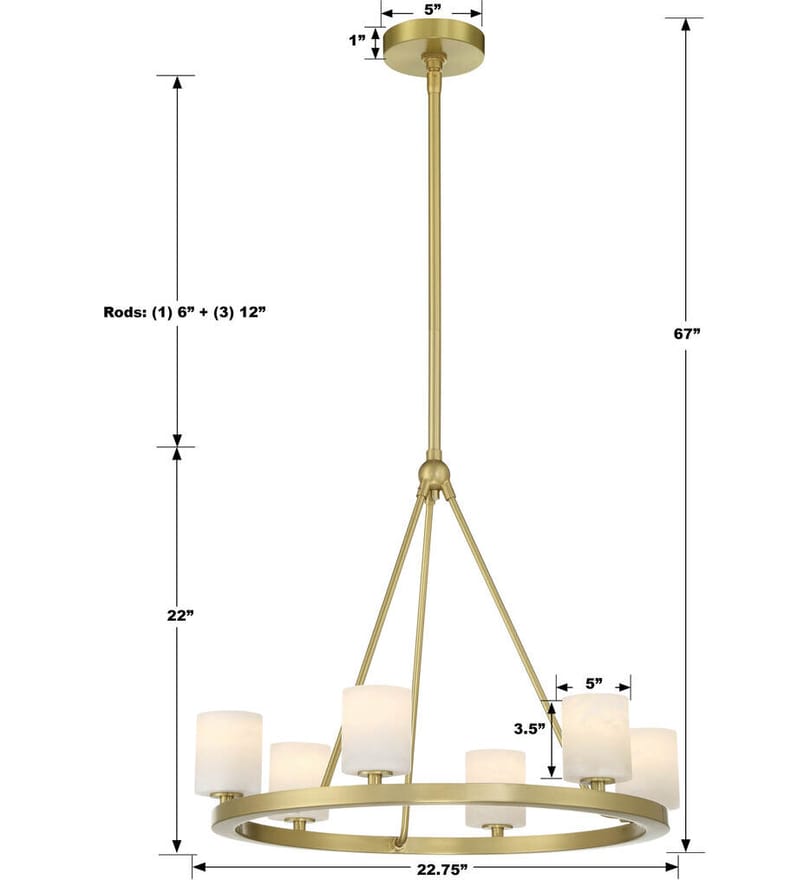 Crystorama - Aragon 24" Chandelier by Crystorama - Image 2
