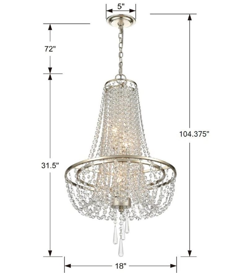 Crystorama - Arcadia 18" Chandelier by Crystorama - Image 2