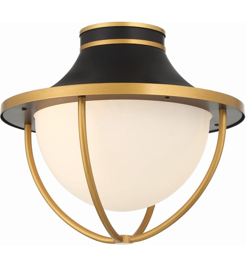 Crystorama - ATL-700-MK-TG - Atlas 13.5" Outdoor Semi-Flush Mount by Crystorama