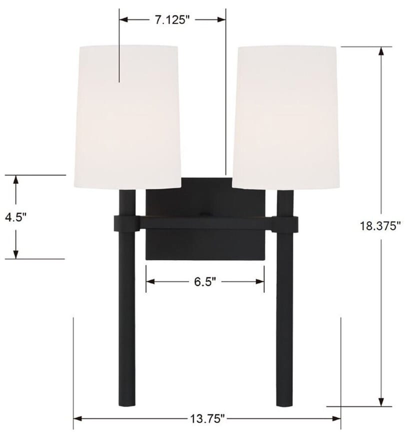 Crystorama - Bromley 18.25" Wall Sconce by Crystorama - Image 6