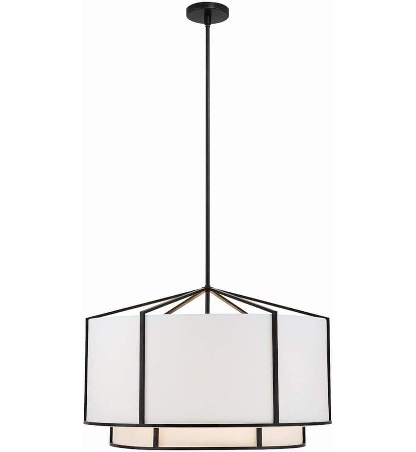 Crystorama - CAR-9209-BK - Carlyn 28" Chandelier by Crystorama