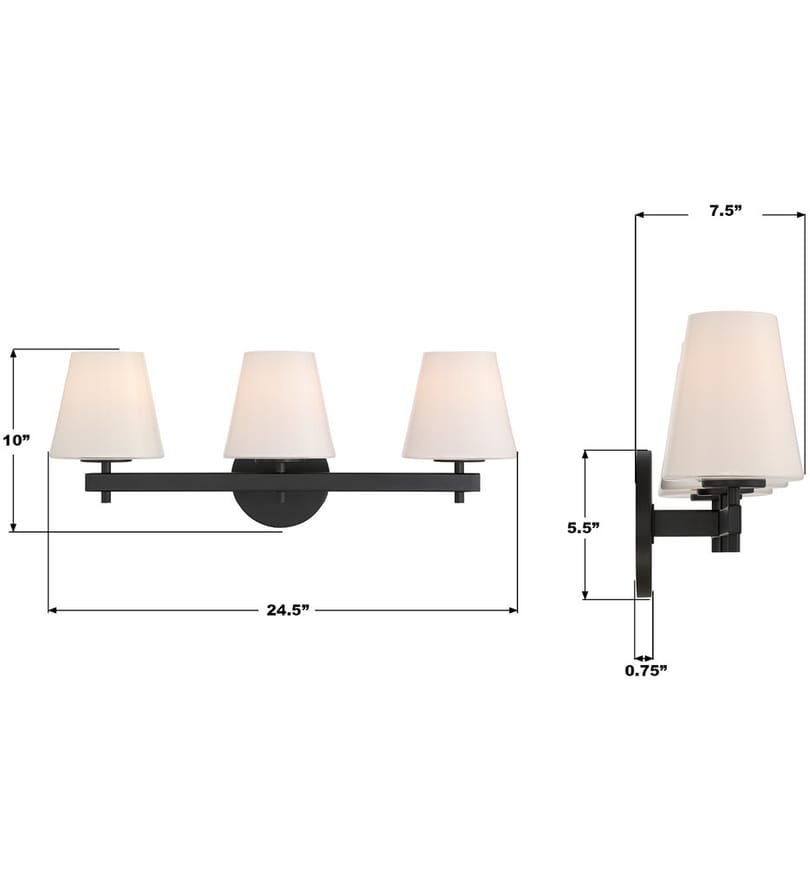 Crystorama - Colton 24.5-Inch Bathroom Vanity Light by Crystorama - Image 3