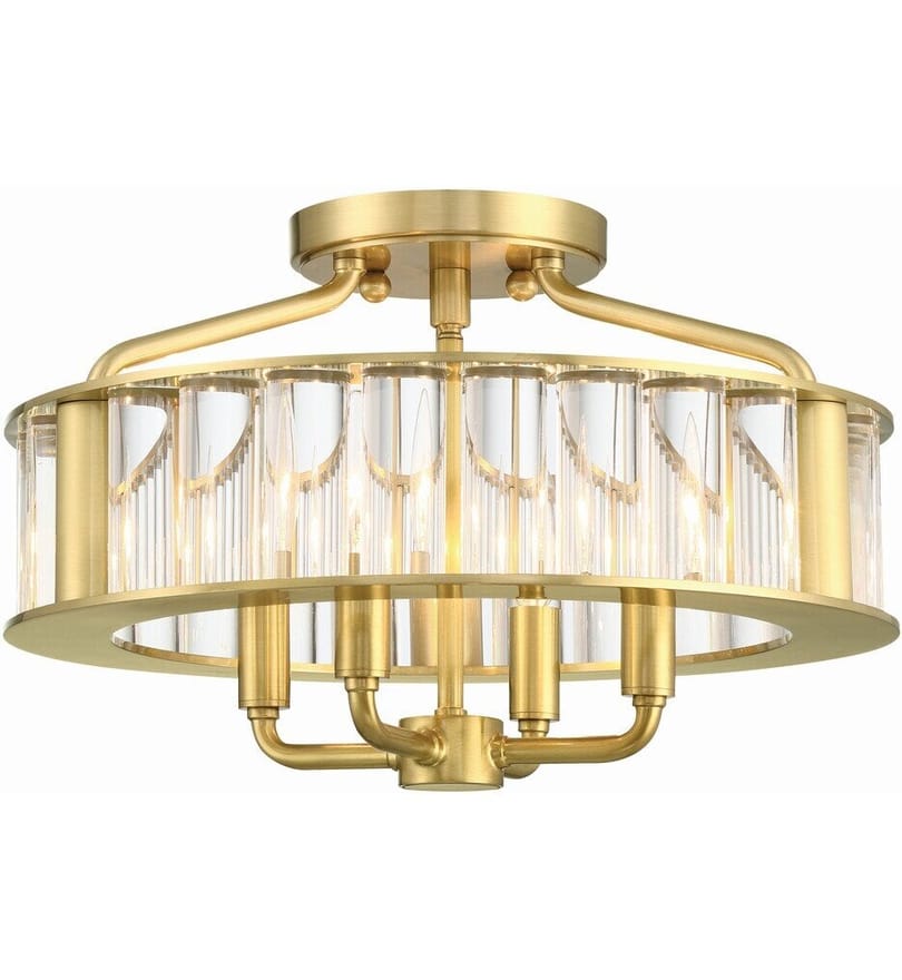 Crystorama - FAR-6000-AG - Farris 16.5" Flush Mount by Crystorama