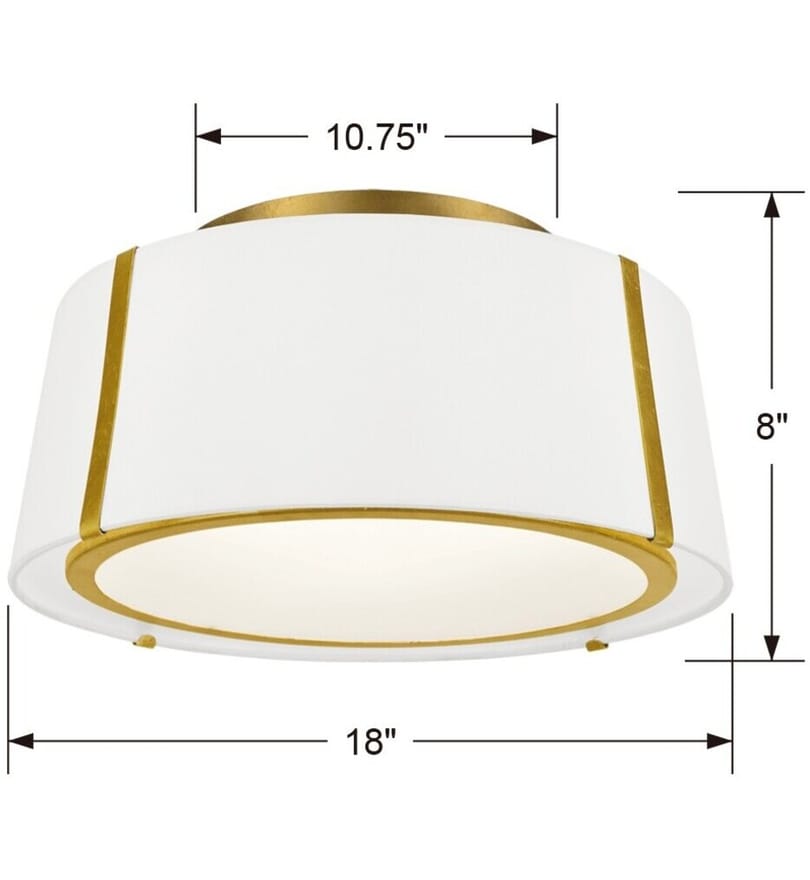 Crystorama - Fulton 18" Flush Mount by Crystorama - Image 2