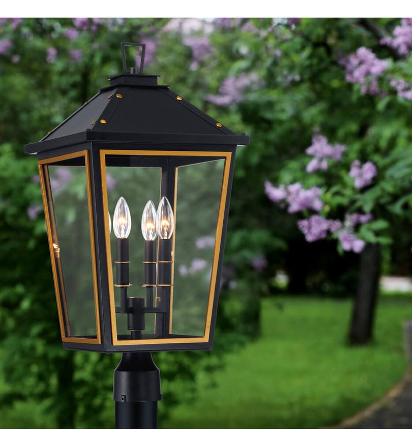 Crystorama - HAW-609-MK-TG - Hawkins 25" Outdoor Post Light by Crystorama - Image 3