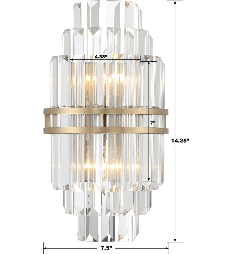 Crystorama - Hayes 14.25" Wall Sconce by Crystorama - Image 3