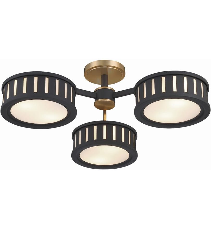 Crystorama - KEN-8300-VG-BF - Kendal 29.25" Semi Flush by Crystorama - Image 7