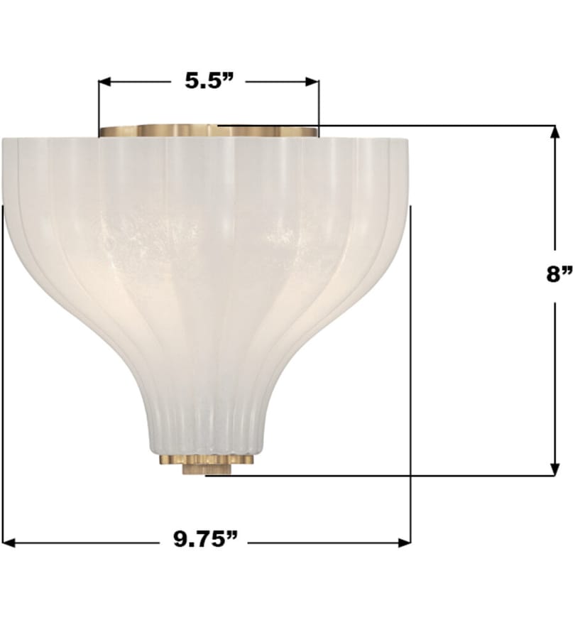 Crystorama - LAY-300-LG - Layton 9.75-Inch Flush Mount by Crystorama - Image 3