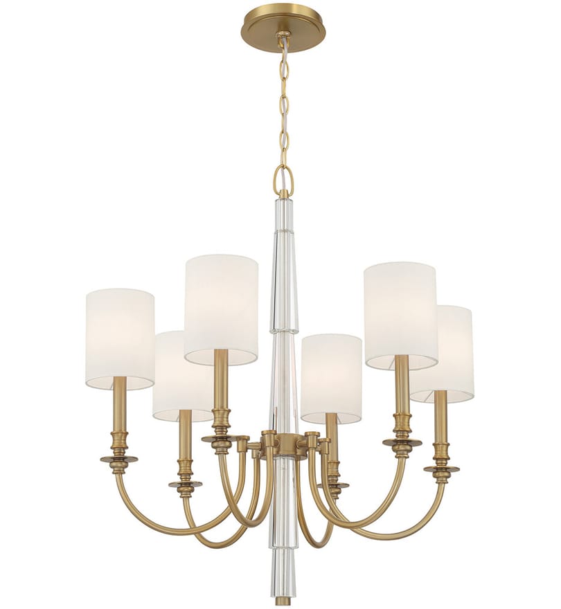 Crystorama - LLO-486-AG - Lloyd 26" Chandelier by Crystorama