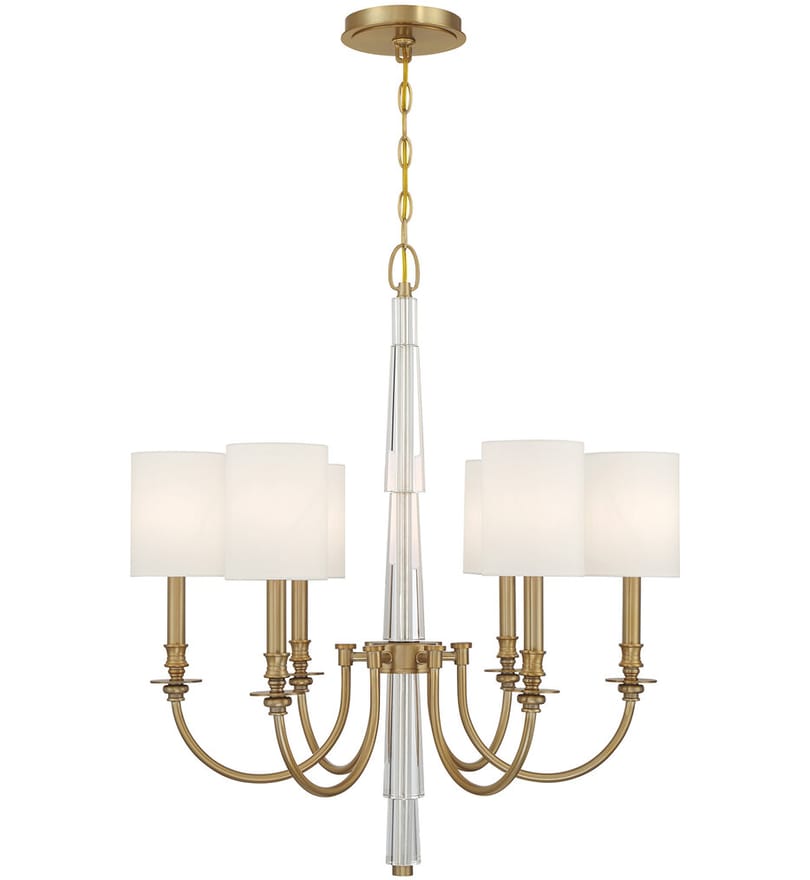 Crystorama - LLO-486-AG - Lloyd 26" Chandelier by Crystorama - Image 4