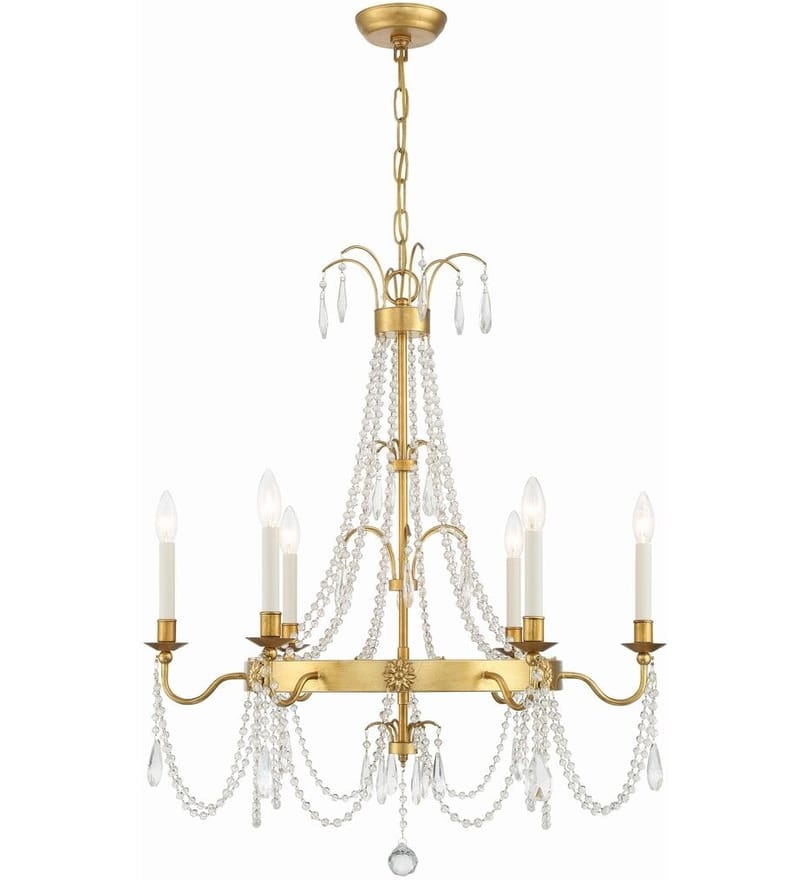 Crystorama - MAI-18606-GA - Maizey 28" Chandelier by Crystorama