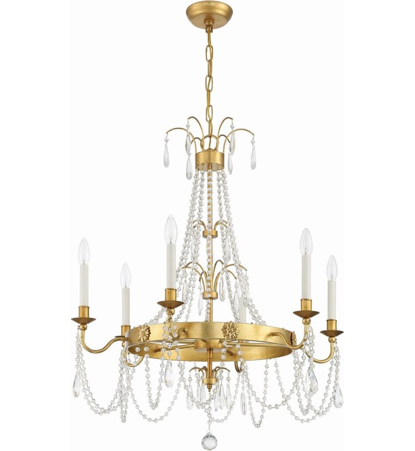 Crystorama - MAI-18606-GA - Maizey 28" Chandelier by Crystorama - Image 2