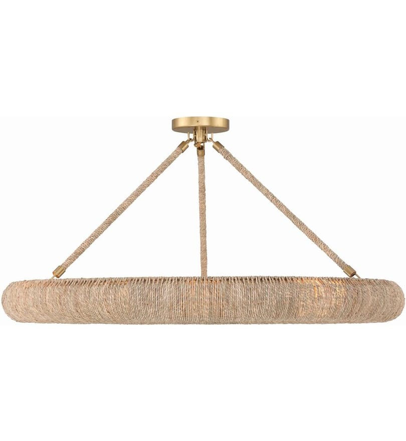 Crystorama - OAK-7538-SG_CEILING - Oakley 32" Semi-Flush Mount by Crystorama - Image 2