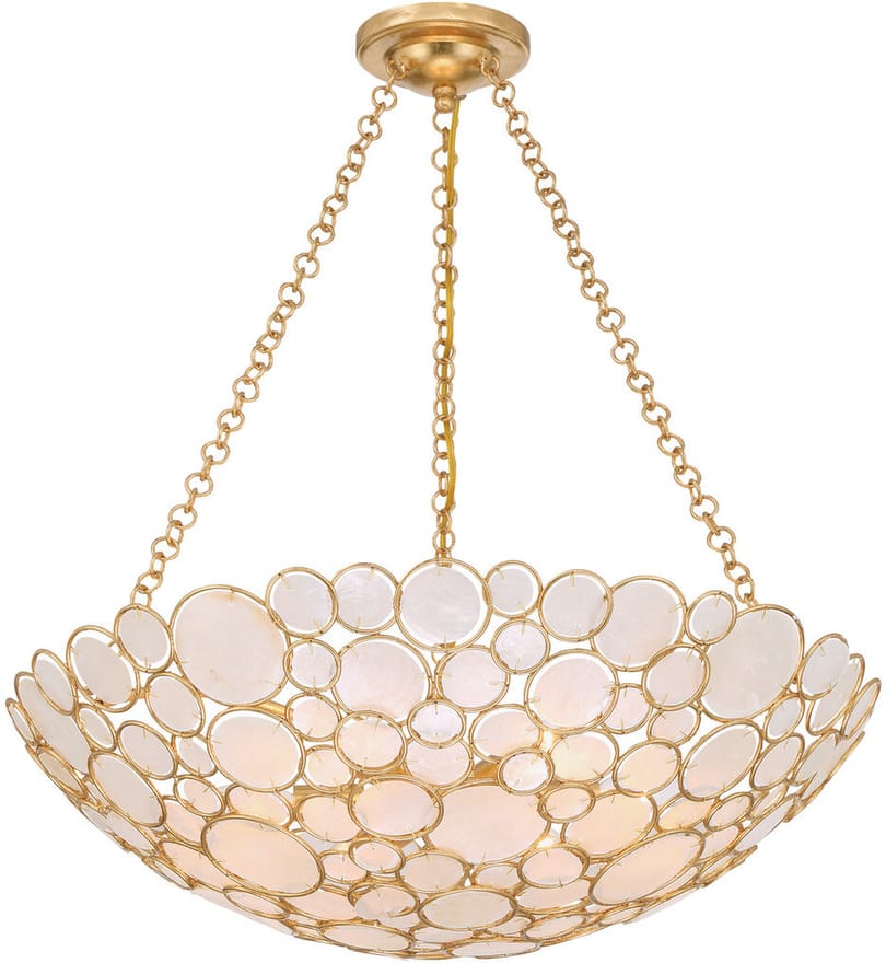 Crystorama - PAL-525-GA - Palla 24.5-Inch Chandelier by Crystorama