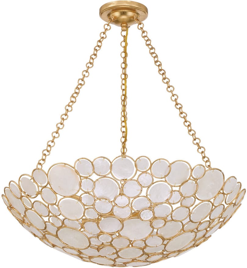 Crystorama - PAL-525-GA - Palla 24.5-Inch Chandelier by Crystorama - Image 4