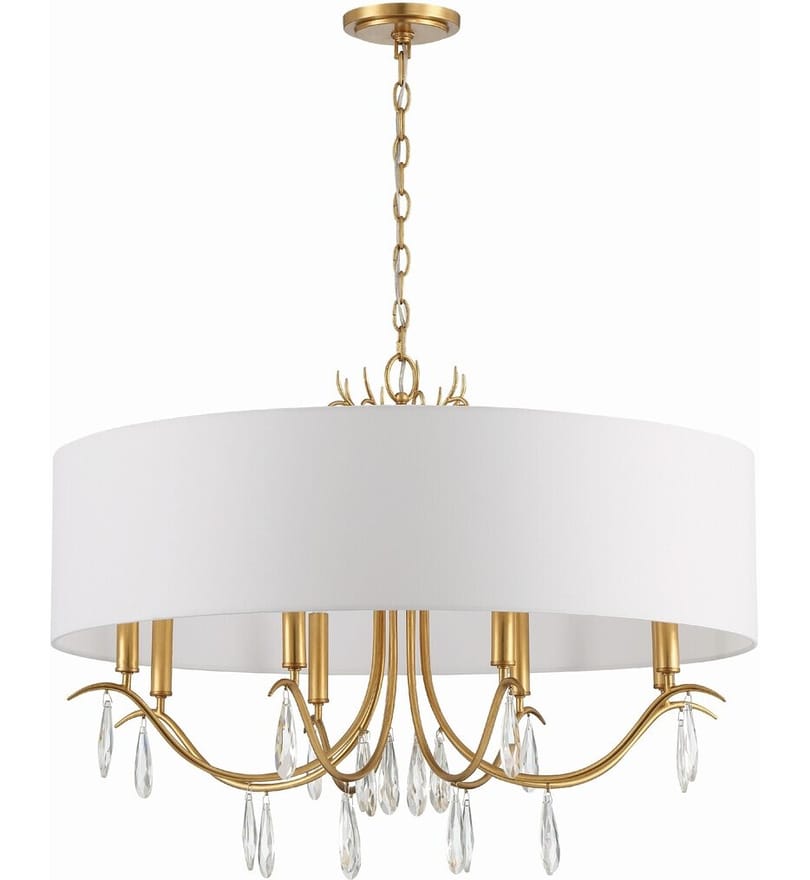 Crystorama - ROL-18808-GA - Rollins 32" Chandelier by Crystorama - Image 5