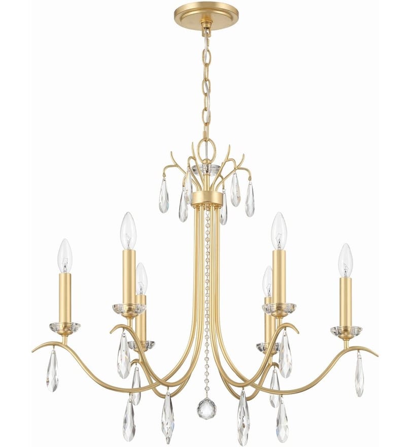 Crystorama - ROL-18816-GA - Rollins 28" Chandelier by Crystorama - Image 2