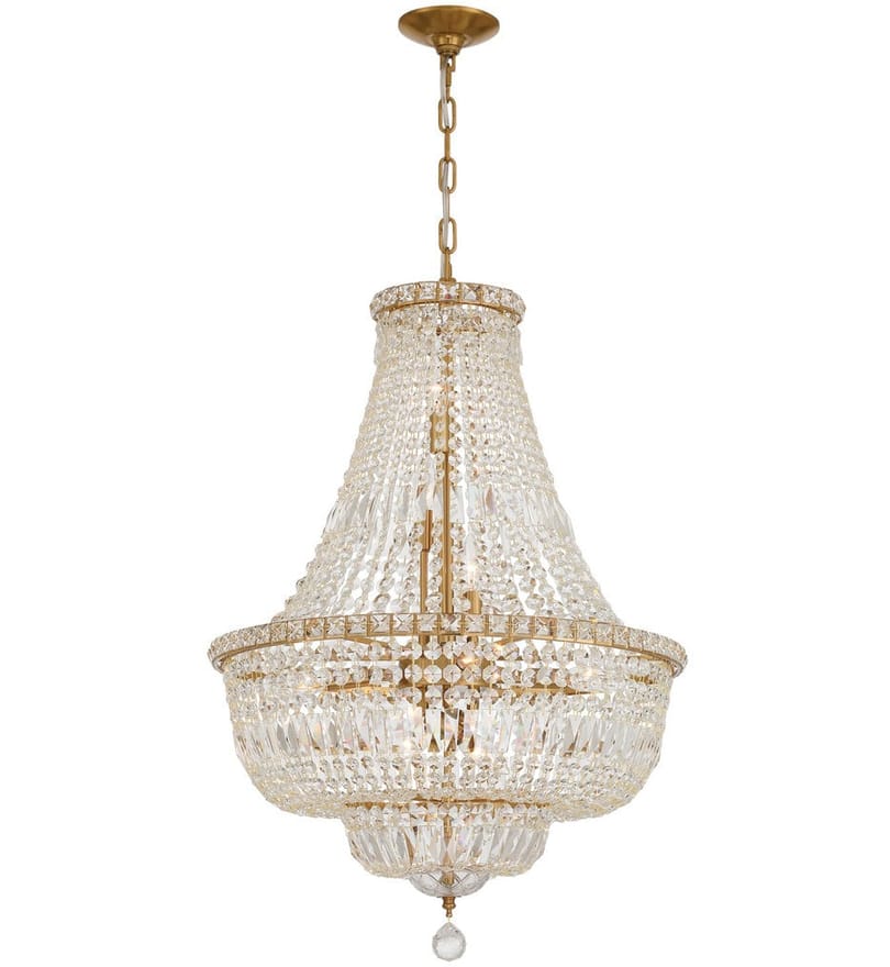 Crystorama - ROS-A1009-AG-CL-MWP - Roslyn 22-Inch Chandelier by Crystorama