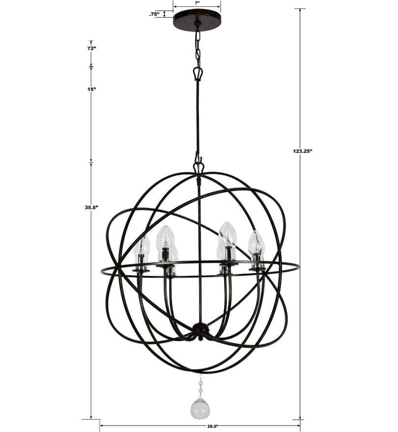 Crystorama - SOL-9328-EB - Solaris 28.5" Outdoor Pendant by Crystorama - Image 3